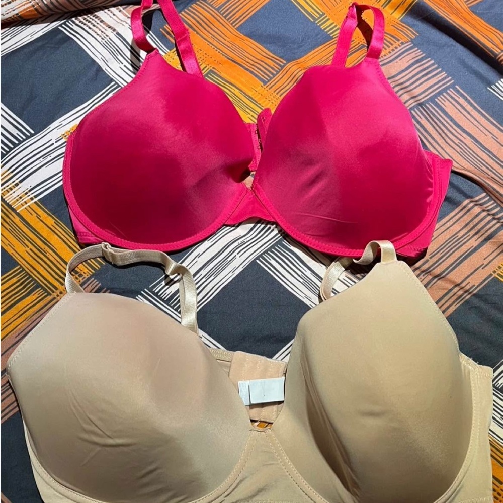 George Women's Pink and Tan Bras 40DD